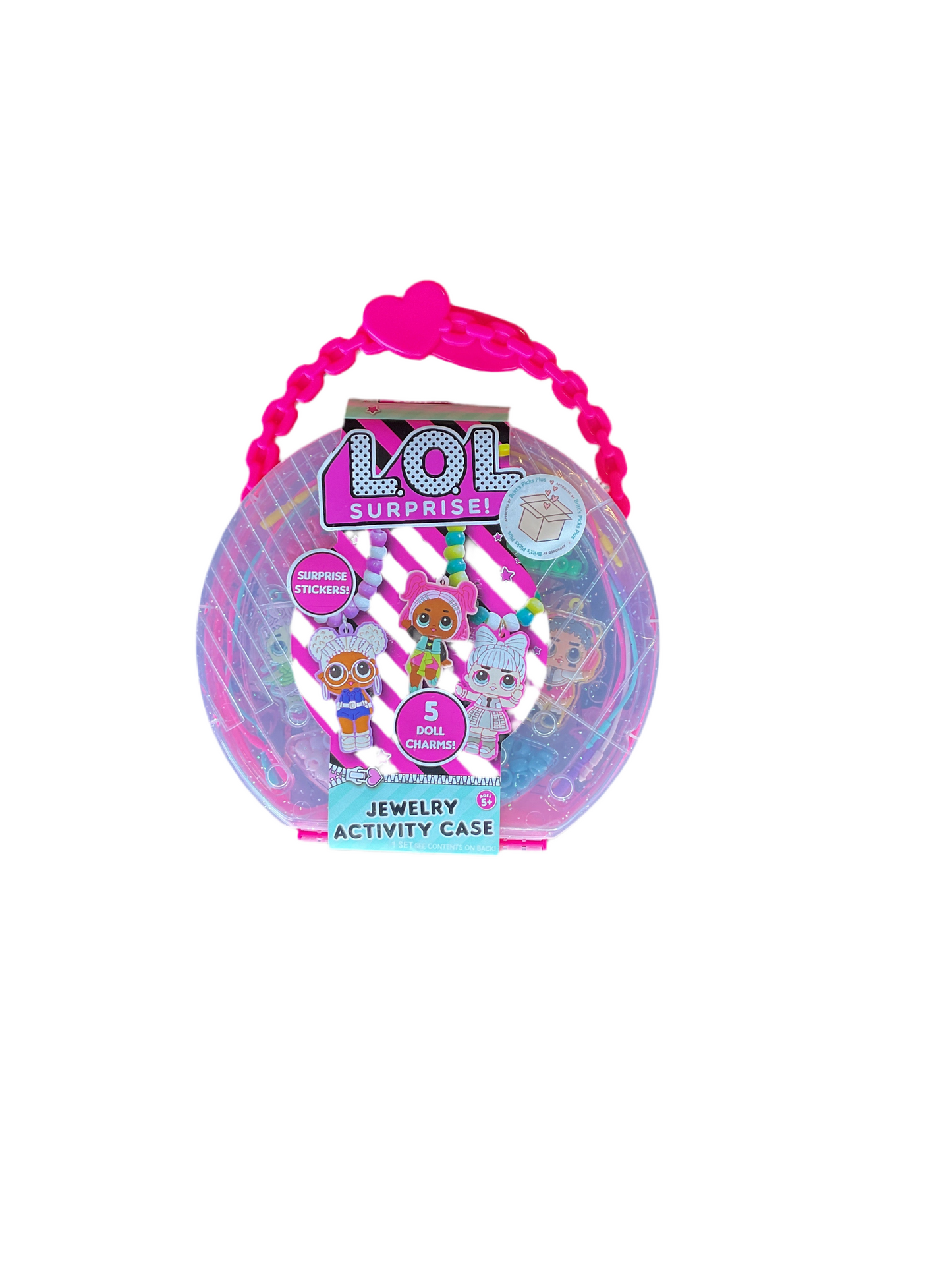 L.O.L. Surprise! Jewelry Activity Case, Create Custom Jewelry with 100+ Beads & Charms, DIY Kit for Kids Ages 6+