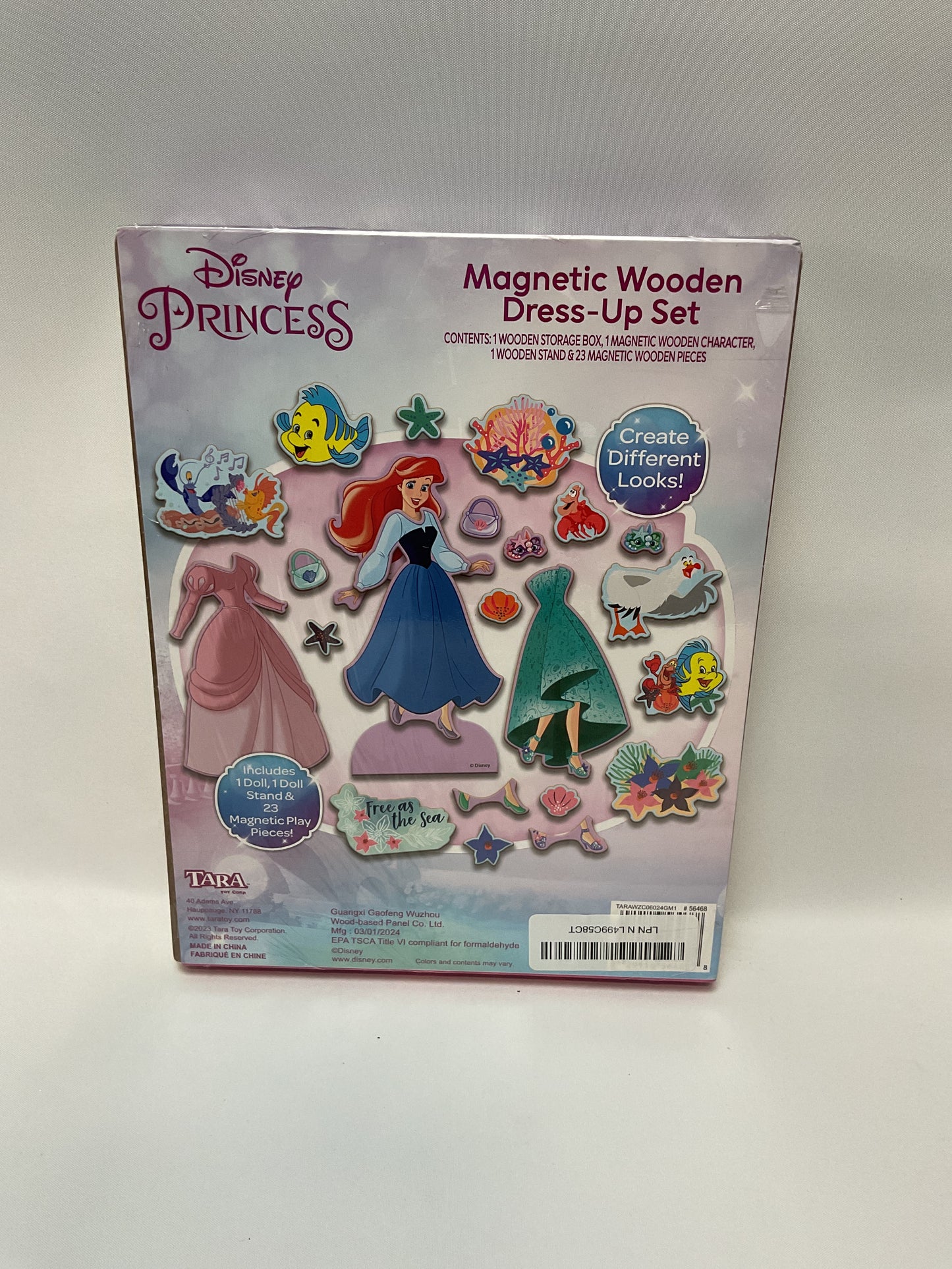 Disney Ariel Dress-Up Magnetic Doll Set