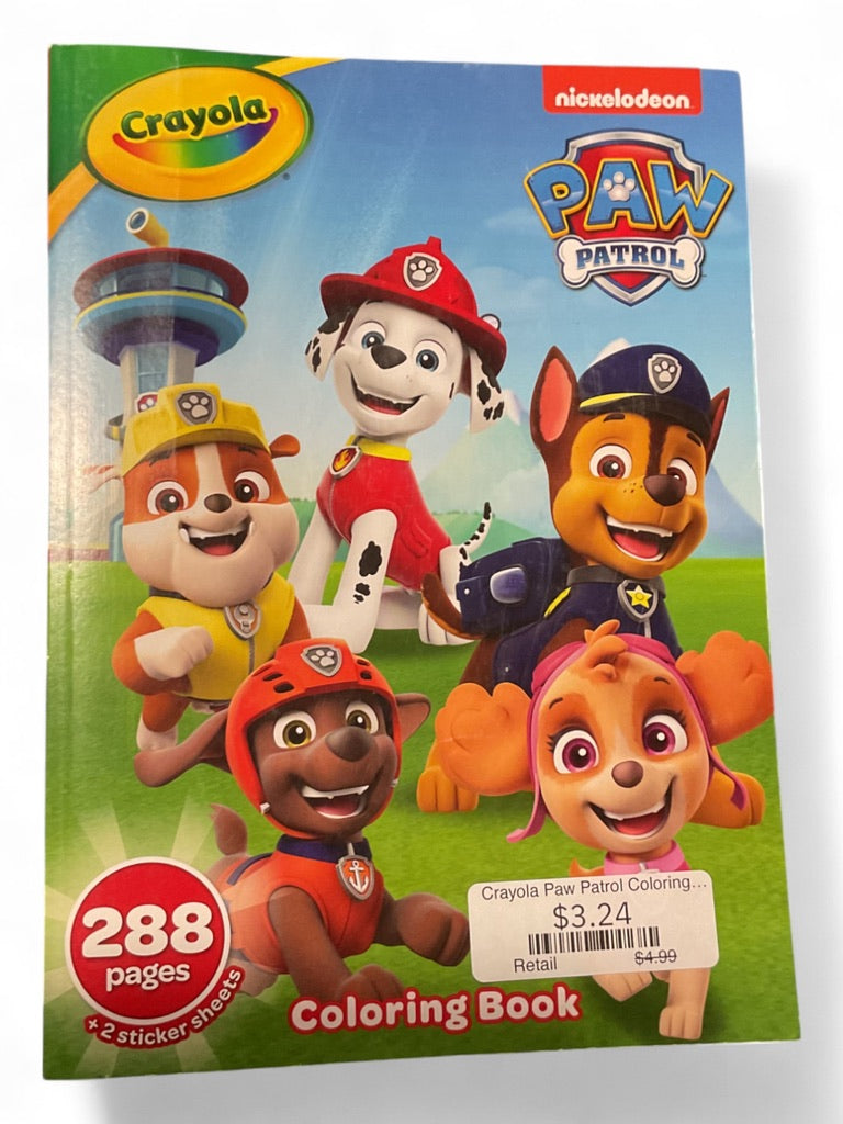 Crayola Paw Patrol Coloring Book