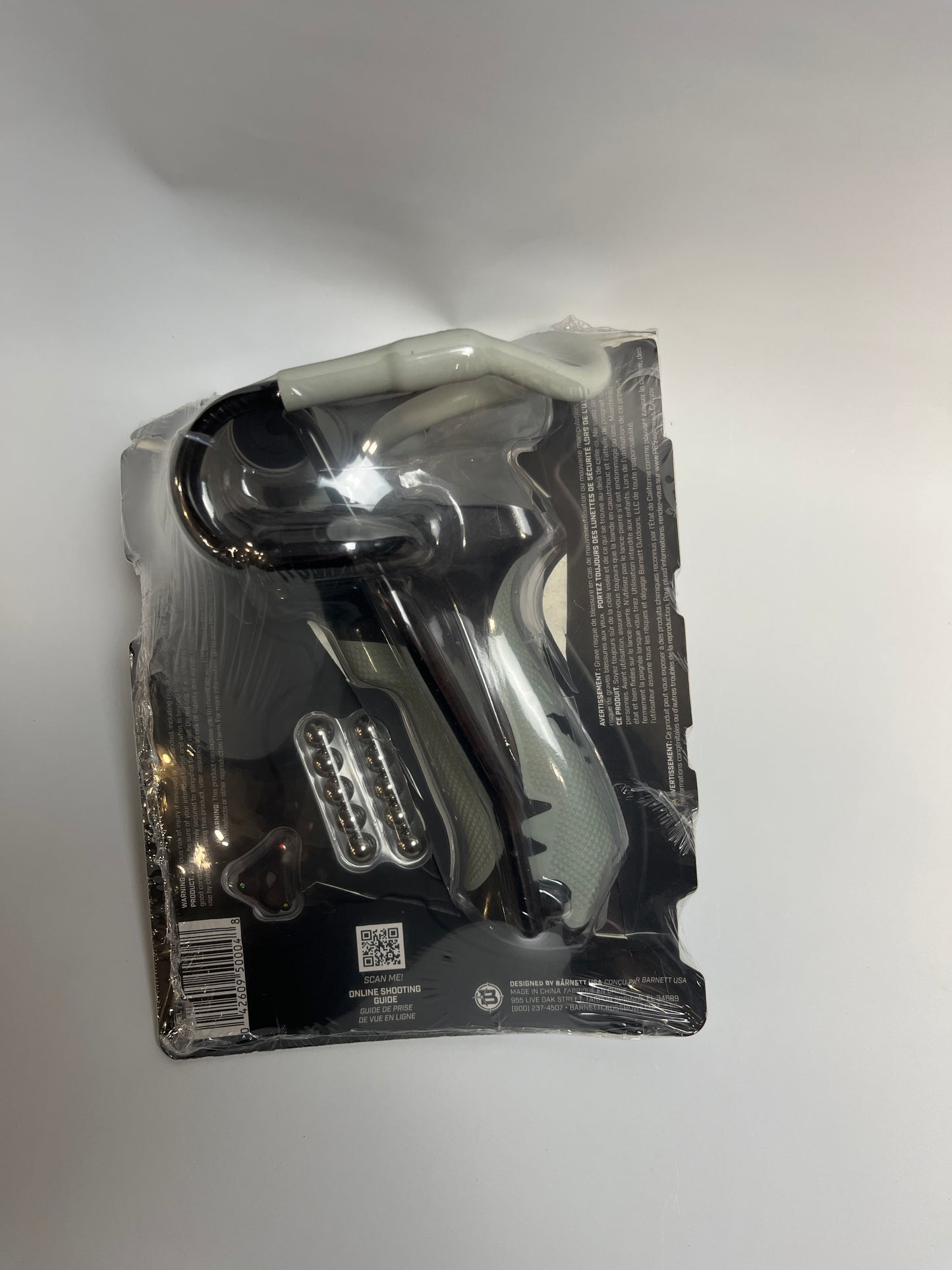 Barnett King Rat Slingshots, Havoc Slingshot with Stabilizer & Brace, Includes Magnum Power Bands, Brushed Leather Pouch, & Hotshot .38 Caliber Ammo Grey