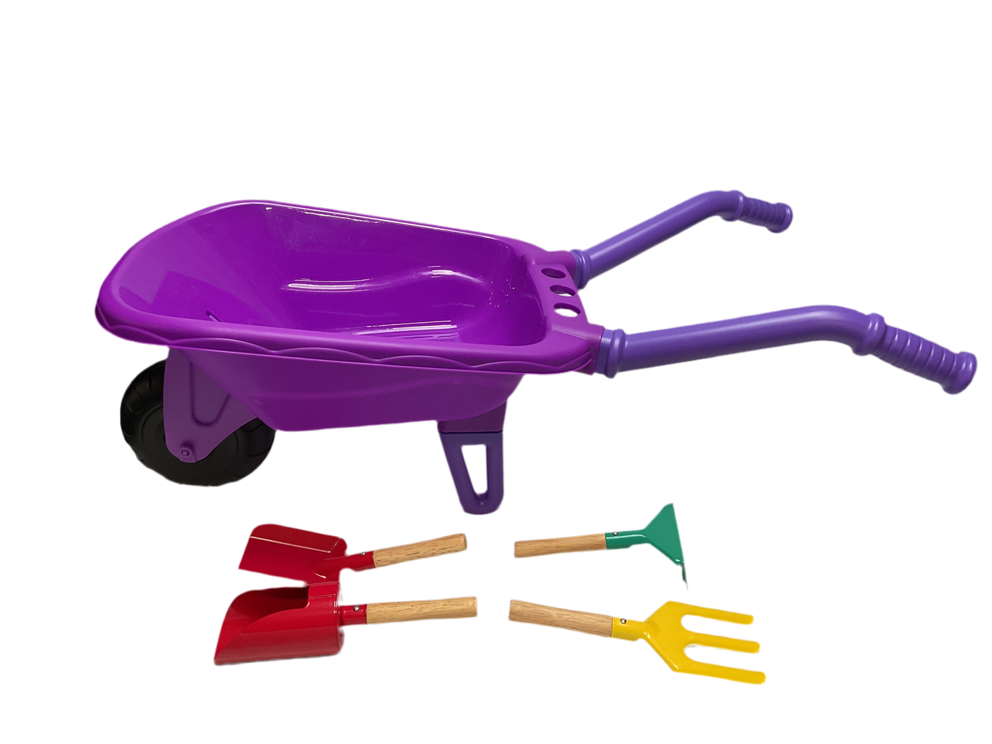 Losbenco 13 PCS Kids Gardening Tool Set for Girls Boys, Toddler Gardening Tools Set with Wheelbarrow, Flower Pot, Storage Bag, Rake, Fork, Shovel, Apron, Outdoor Garden Tool Play Set for Kids