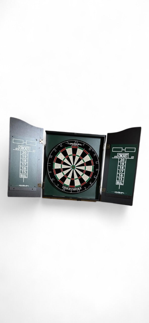 Derbyshire Bristle Dartboard & Cabinet