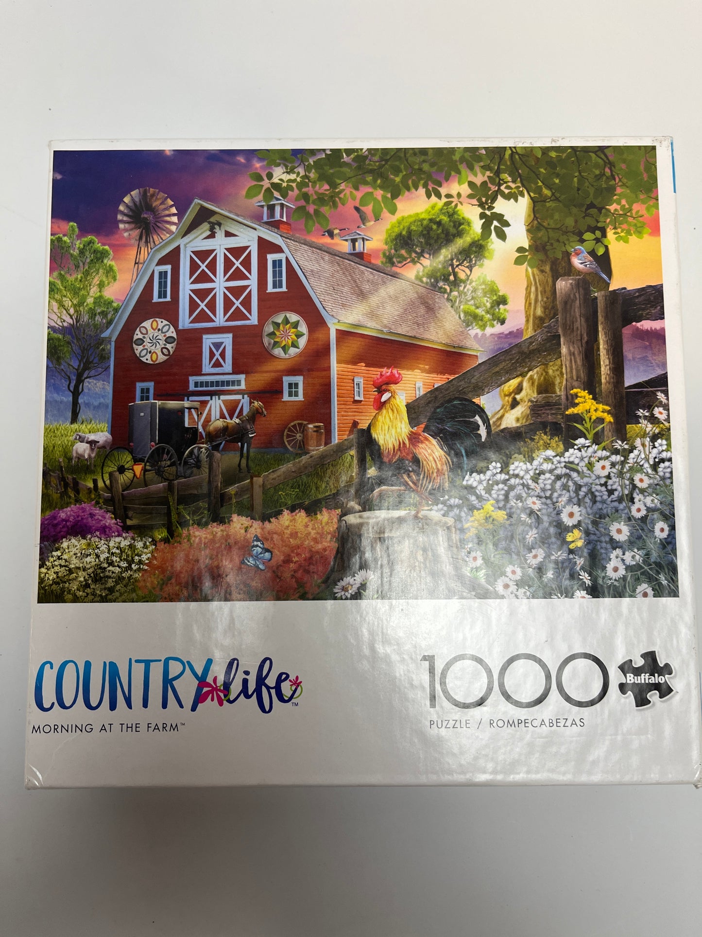 Buffalo Country Life 1000 piece farm puzzle