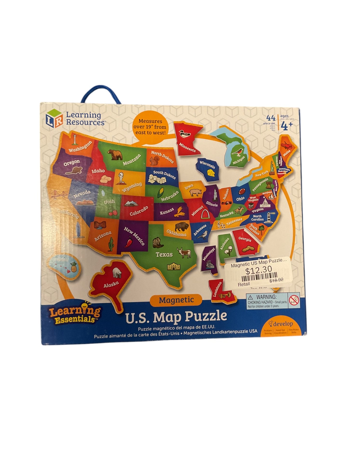 Magnetic US Map Puzzle Learning Resources