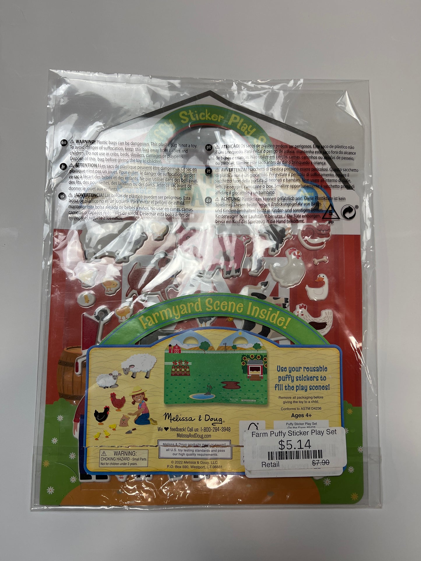 Farm Puffy Sticker Play Set