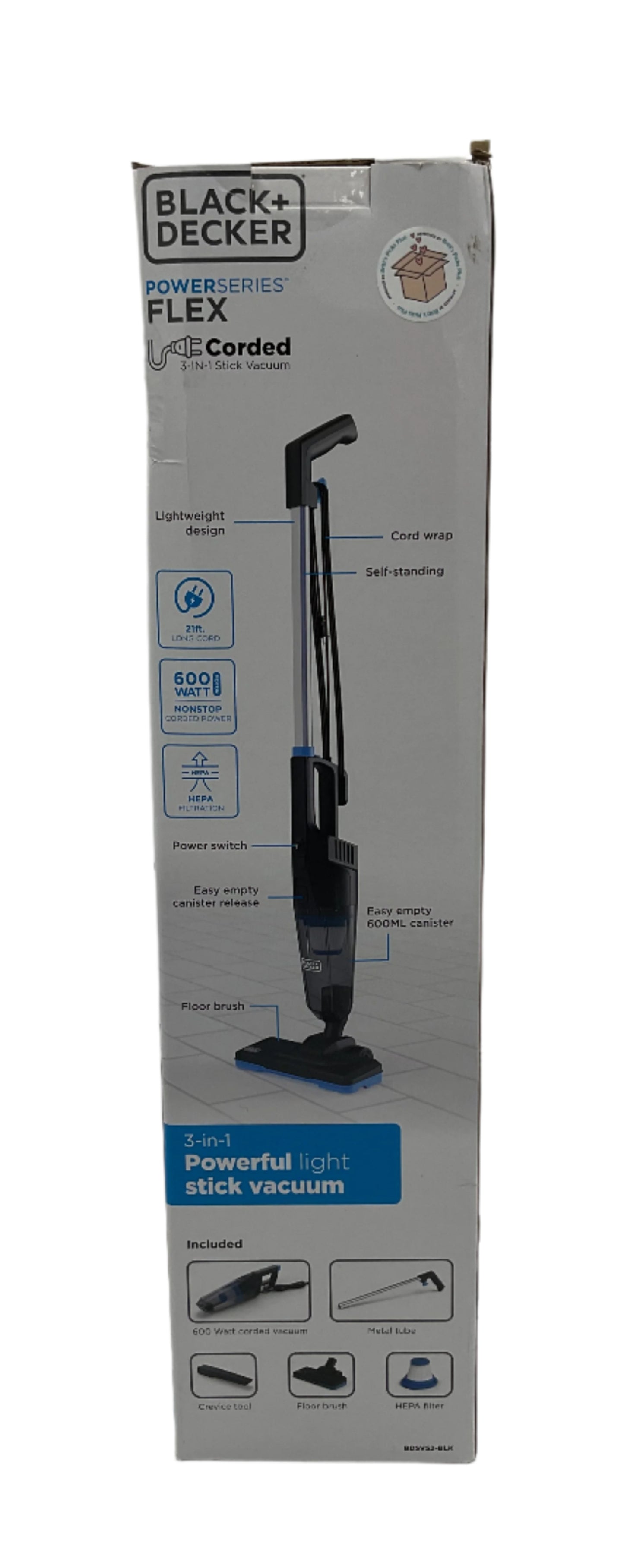 BLACK+DECKER Powerseries Flex 3-in-1 Corded Stick Vacuum: Versatile Cleaning Tool