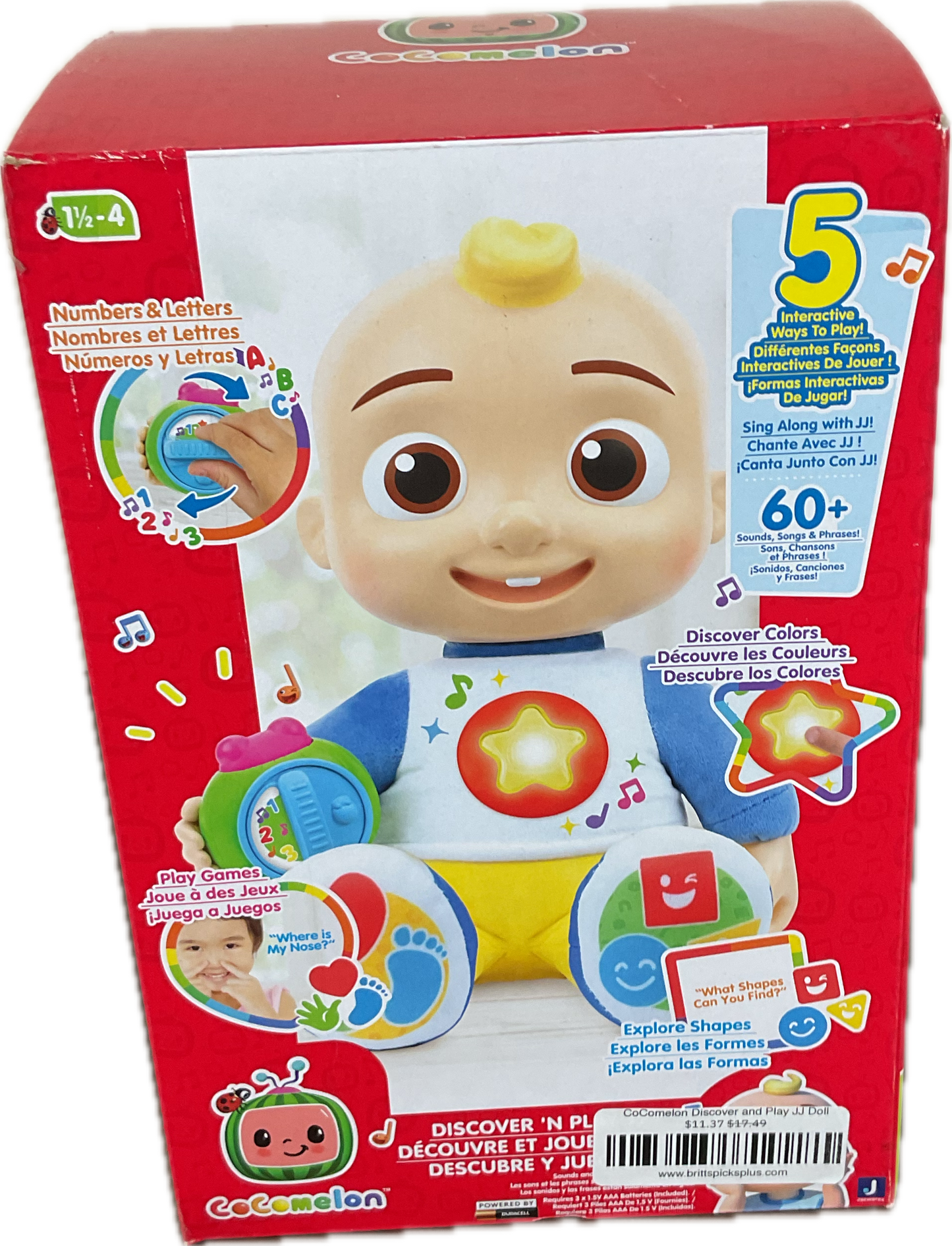 CoComelon Discover and Play JJ Doll