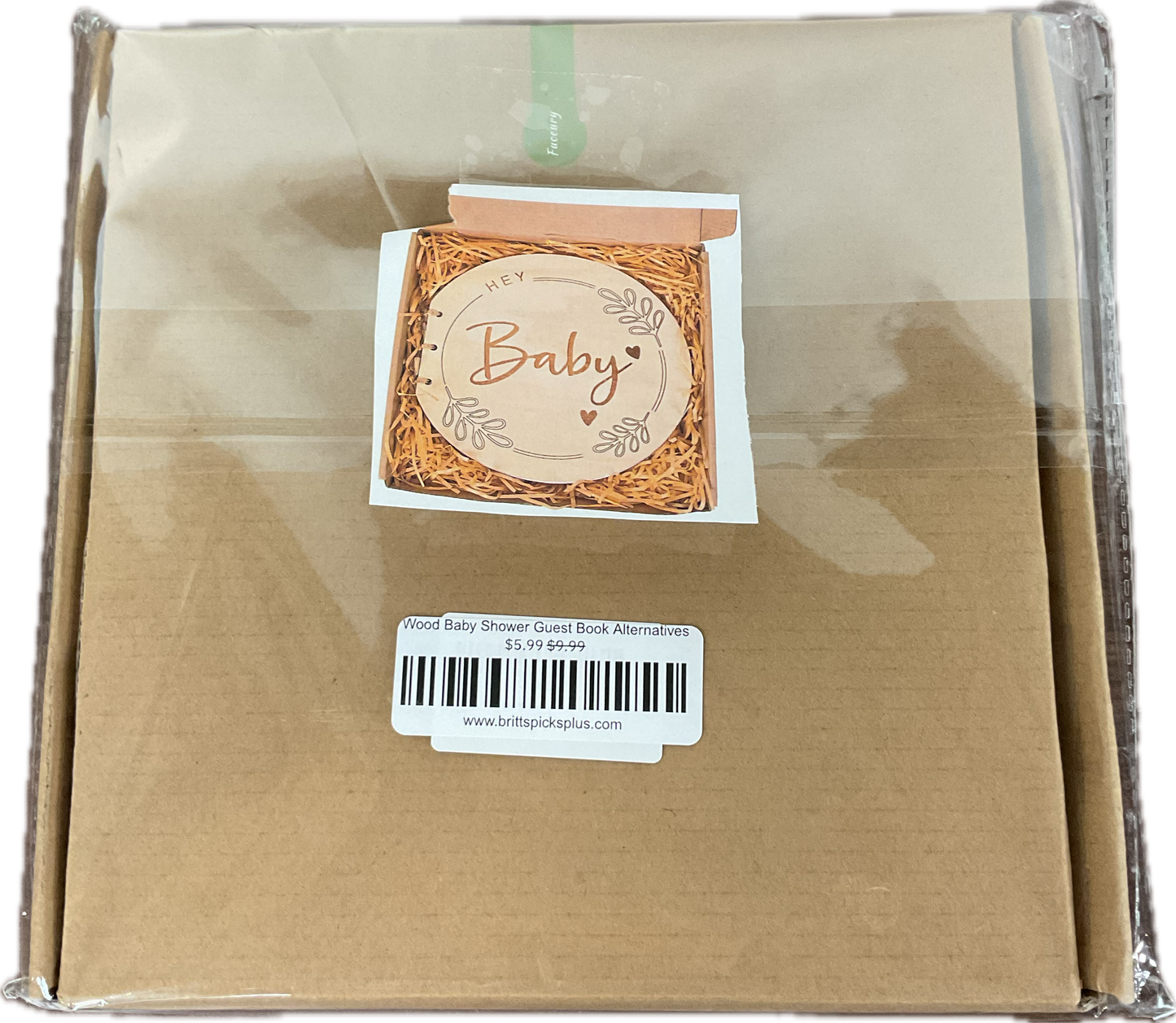 Wood Baby Shower Guest Book Alternatives