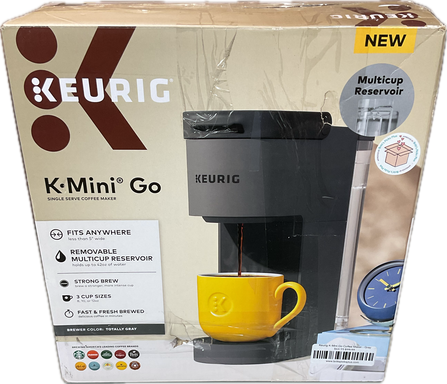 Keurig K-Mini Go Coffee Maker - Gray