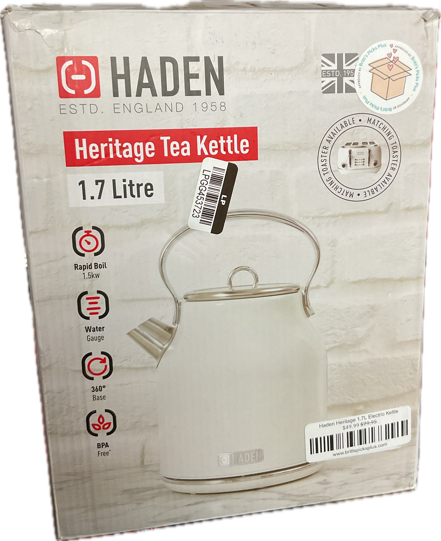 Haden Heritage 1.7L Electric Kettle