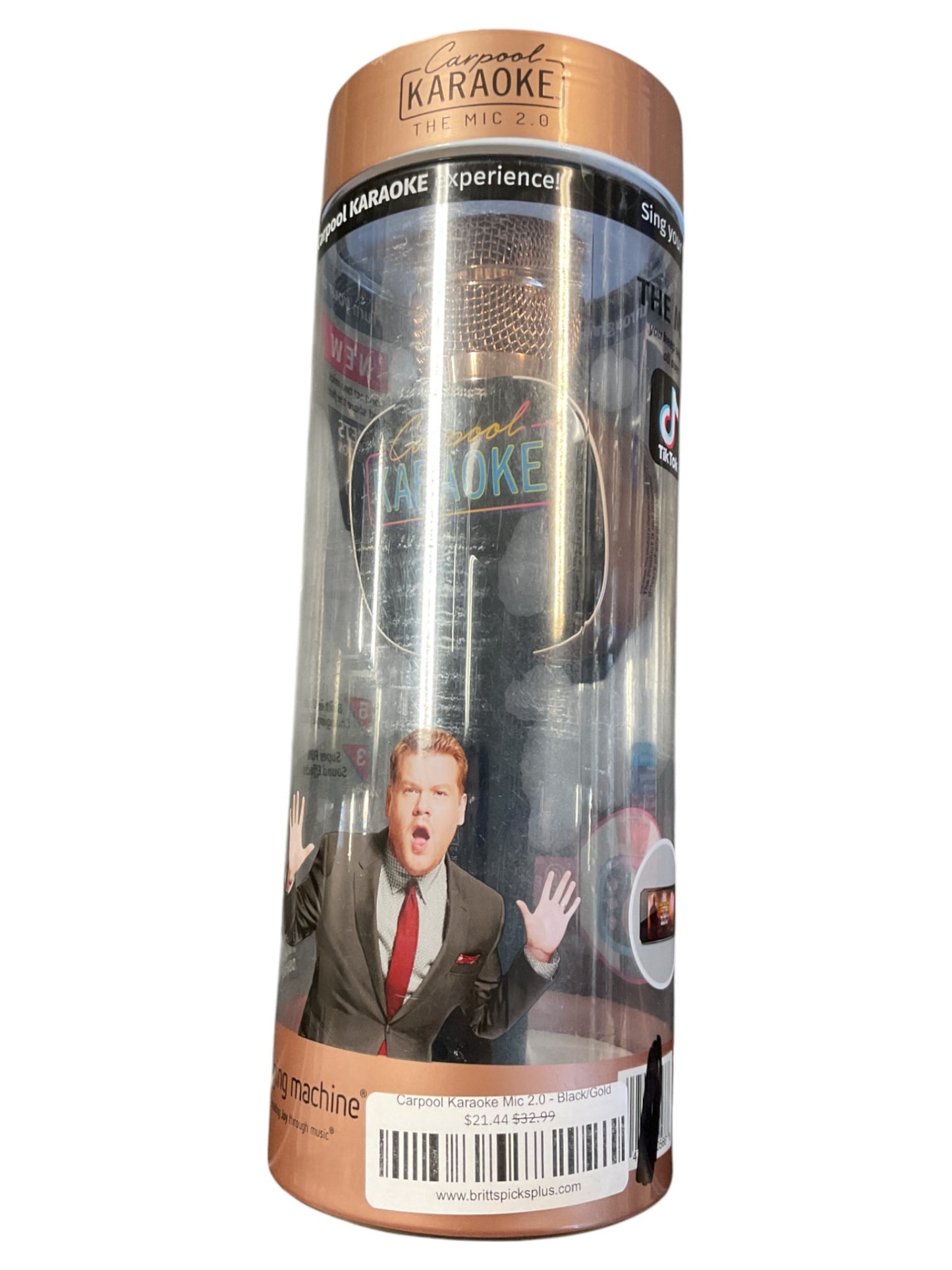 Carpool Karaoke Mic 2.0 - Black/Gold