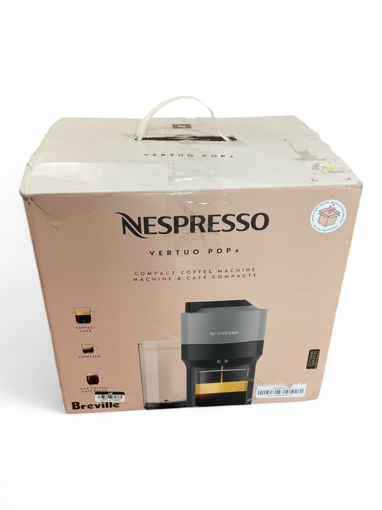 Nespresso Vertuo Pop+ Coffee Maker - Dark Gray