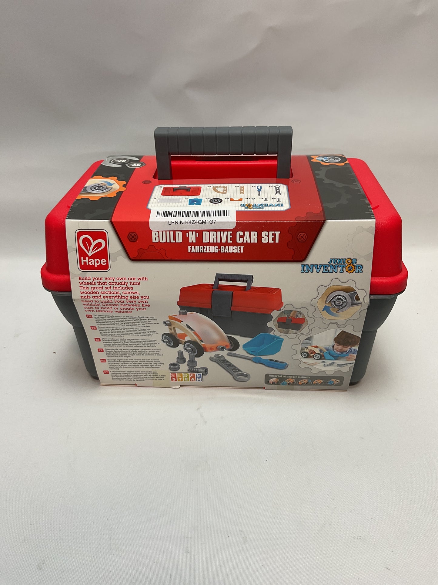 hape build n drive car set