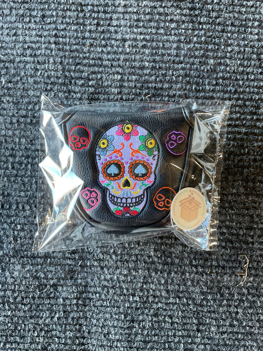 Golf Putter Covers Mallet Putter Headcover Colorful Skeleton Golf Putter Headcover Mallet with Magnetic Closure Golf Club Covers for Brand (for Mallte Putter)