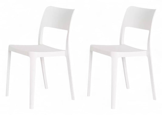 La Vie Stackable Patio Chairs (2pc)