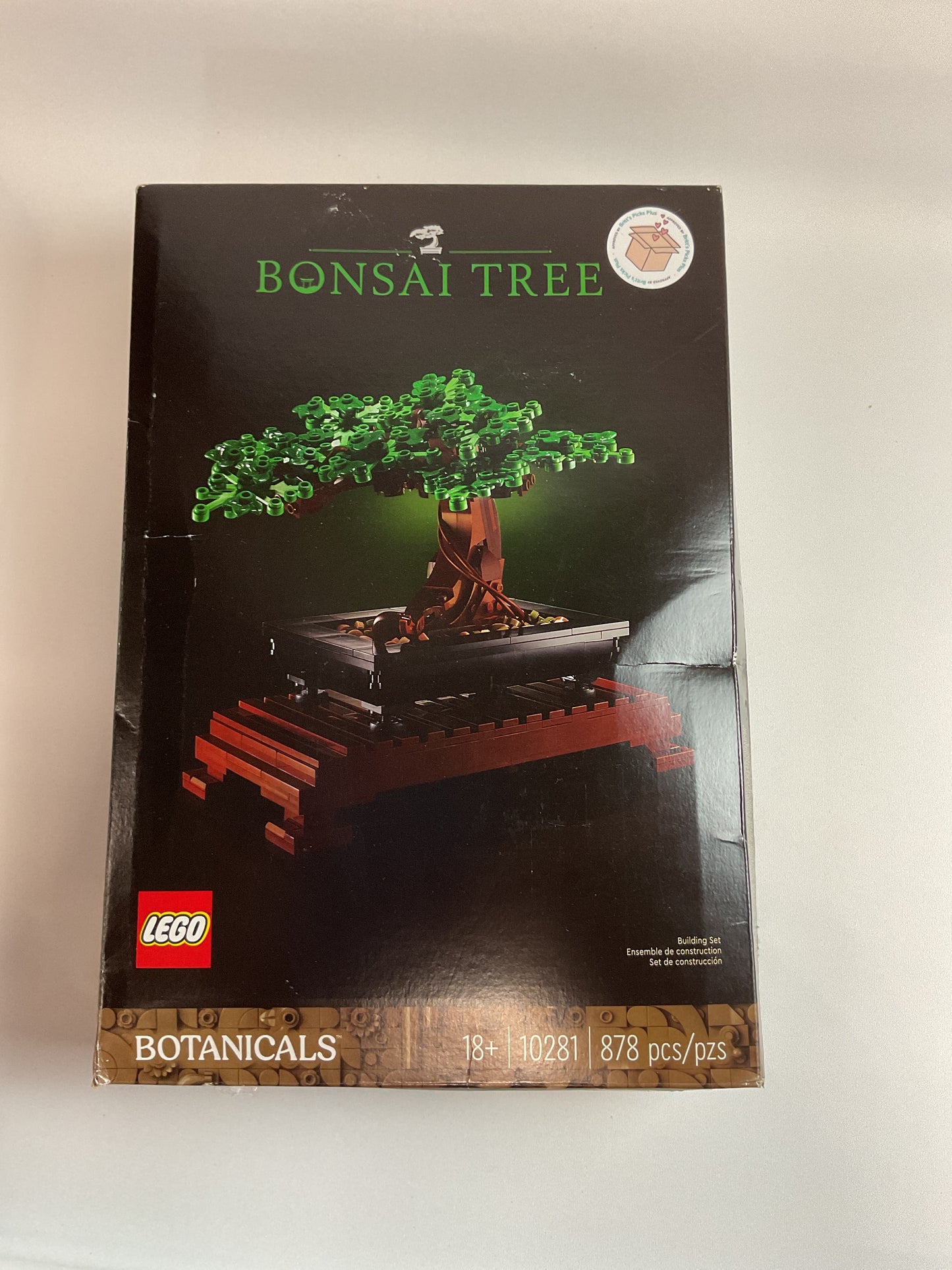 LEGO Icons Bonsai Tree Building Set - Artificial Bonsai Tree Plants for Home Decor, Adults Ages 18+ - Faux, Fake Plants for Table, Desk, Office - Birthday Gift for Men & Women - 10281