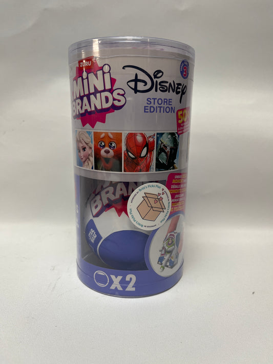 Mini Brands Disney Store Series 3 (2 Pack) by ZURU, Disney Themed Surprise Collectible Minis, Blind Packaging, Disney Themed Collectibles