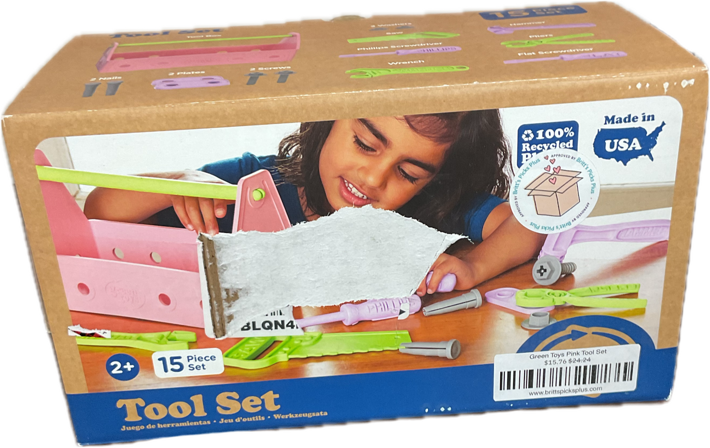 Green Toys Pink Tool Set
