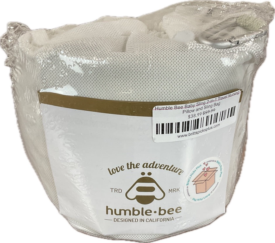 Humble Bee Baby Sling 2-in-1 Travel Nursing Pillow and Sling Bag