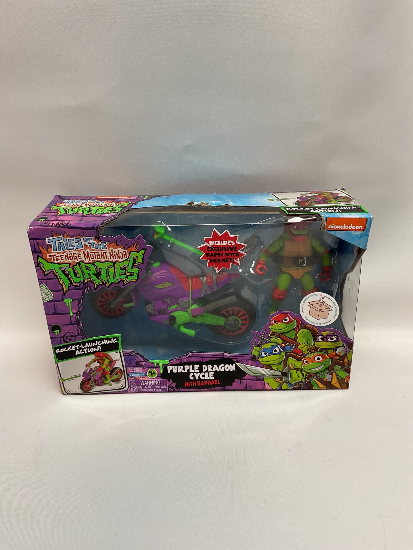 Tales of Teenage Mutant Ninja Turtles: Purple Dragon Battle Cycle with Exclusive Raphael Figure by Playmates Toys