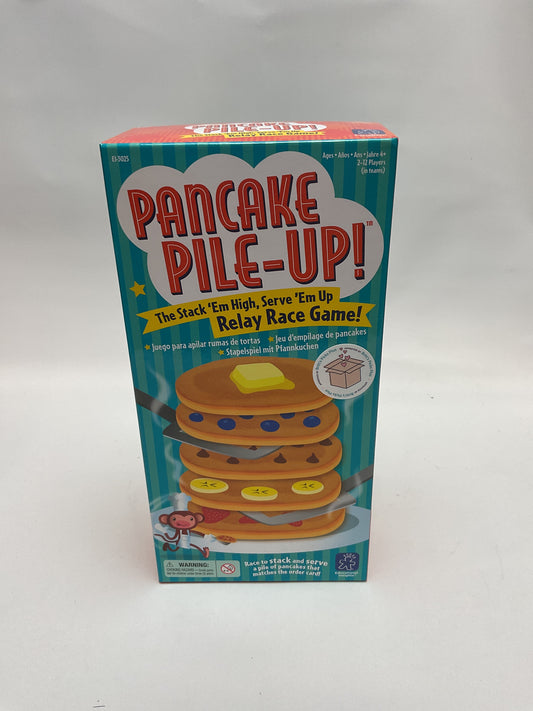 Educational Insights Pancake Pile-Up, Sequence Relay Board Game for Preschoolers, For 2-4 Players, Easter Basket Stuffers for Kids, Gift for Kids Ages 4+