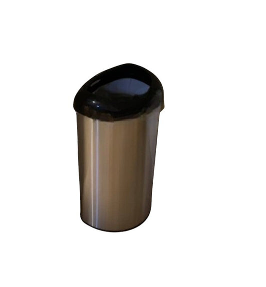 13 Gallon Open Top Trash Can - Sleek Stainless Steel