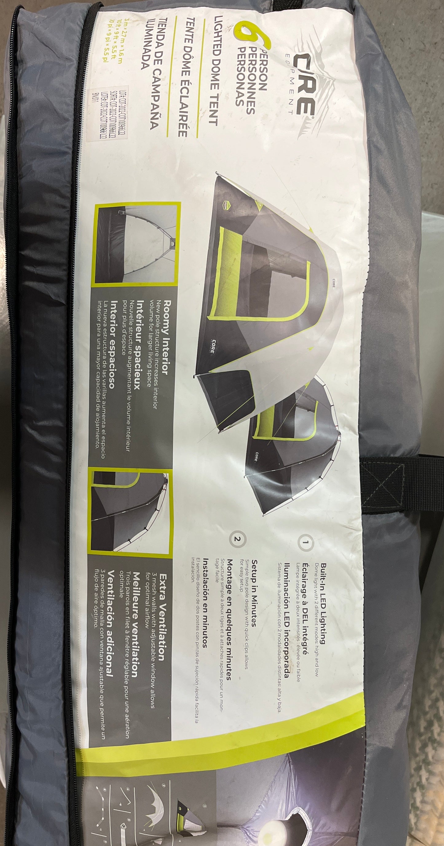 Core 6-Person Tent with Light