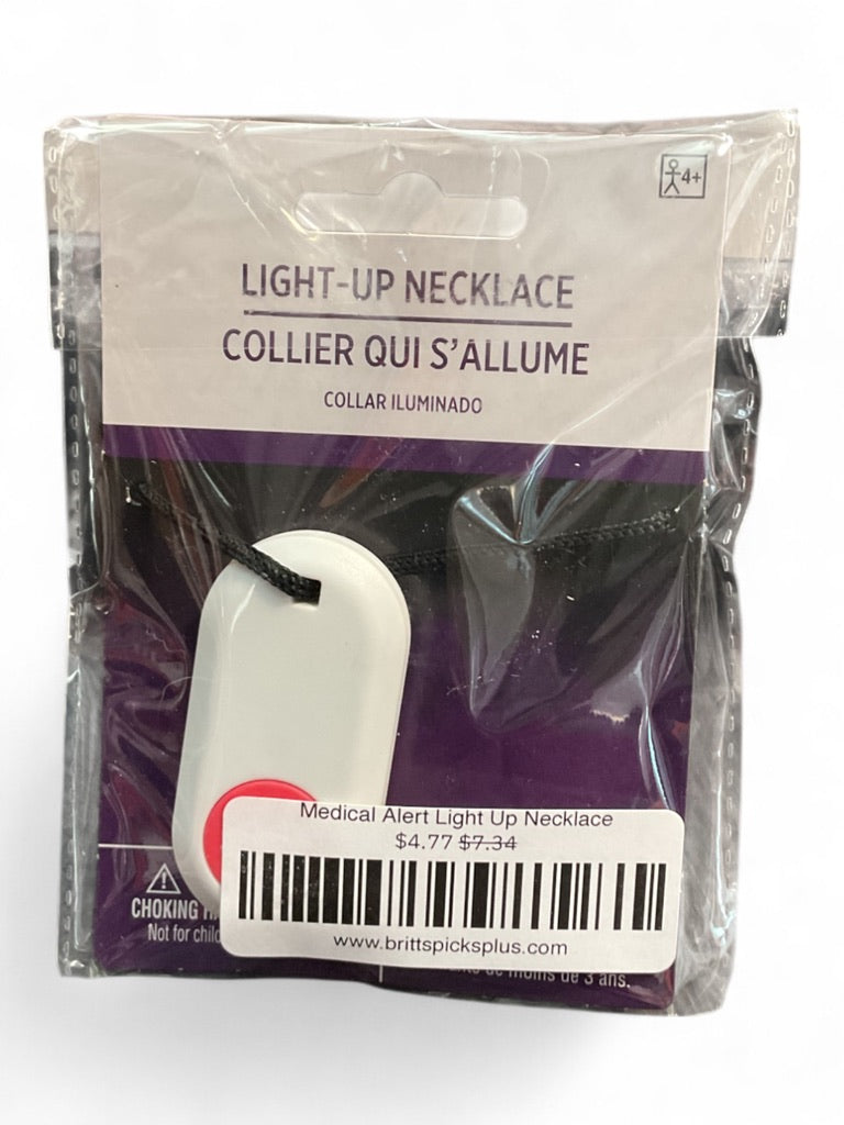 Medical Alert Light Up Necklace