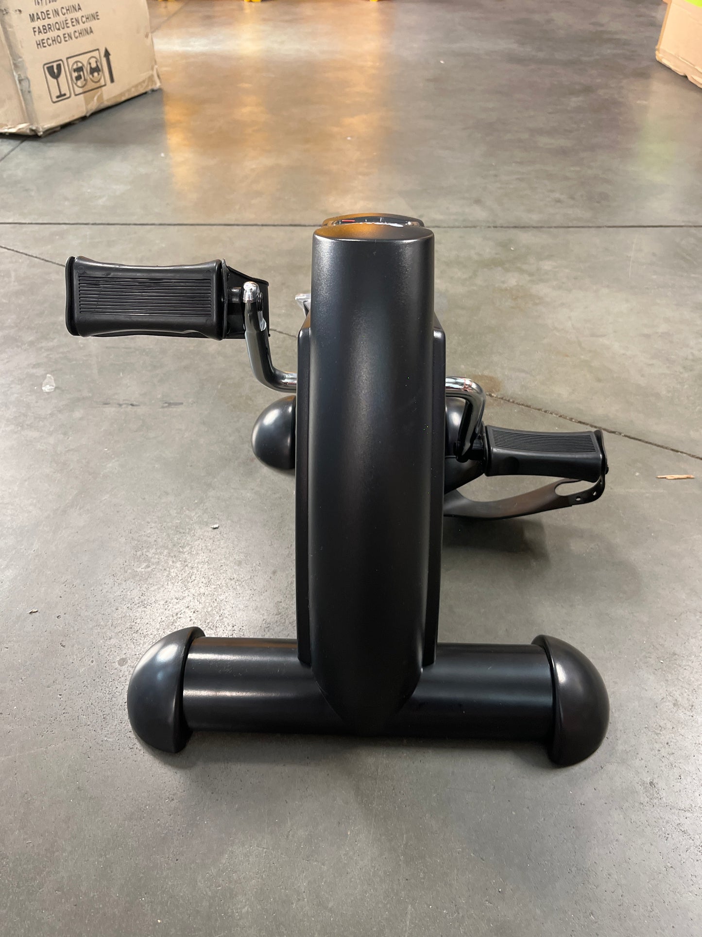 himaly Mini Exercise Bike, Under Desk Bike Pedal Exerciser Portable Foot Cycle Arm & Leg Peddler Machine with LCD Screen Displays