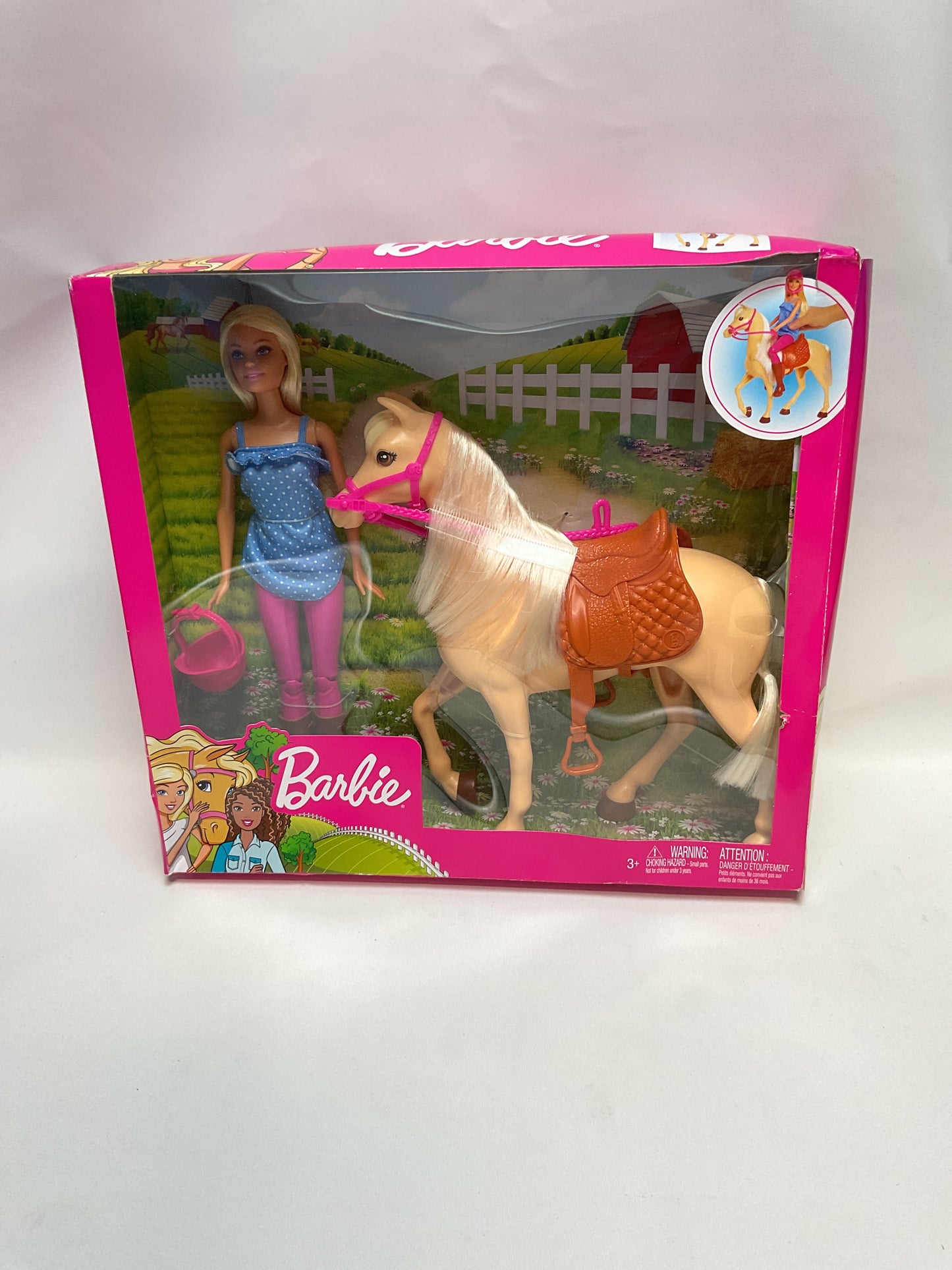 Barbie Doll and Toy Horse
