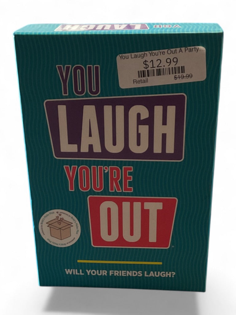 You Laugh You're Out A Party Game with Hilarious Charades Family Card Games for Adults & Kids, 125 Prompt Cards Fun Card Games for Family Game Nights, Gatherings, & Parties Ages 14+