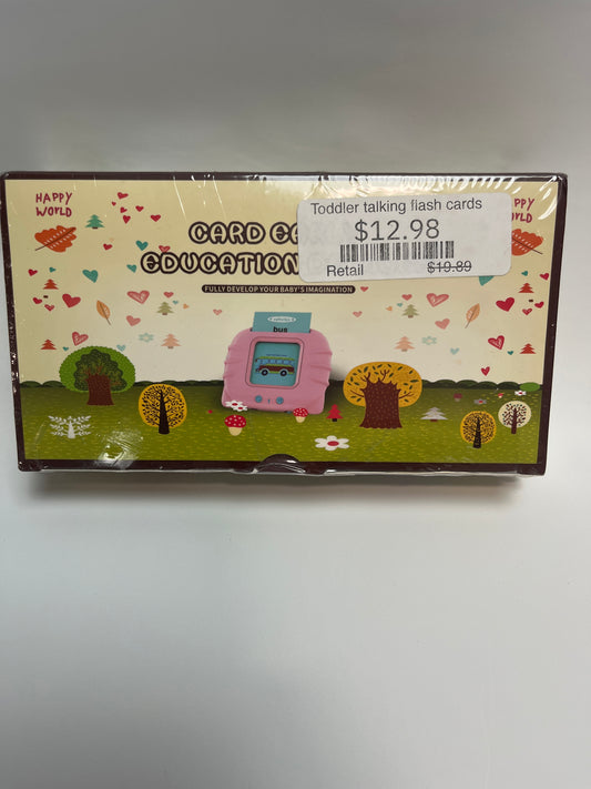 Toddler talking flash cards