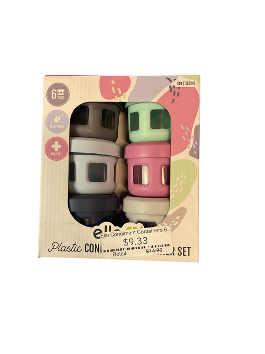 Ello Condiment Containers 6 Pack