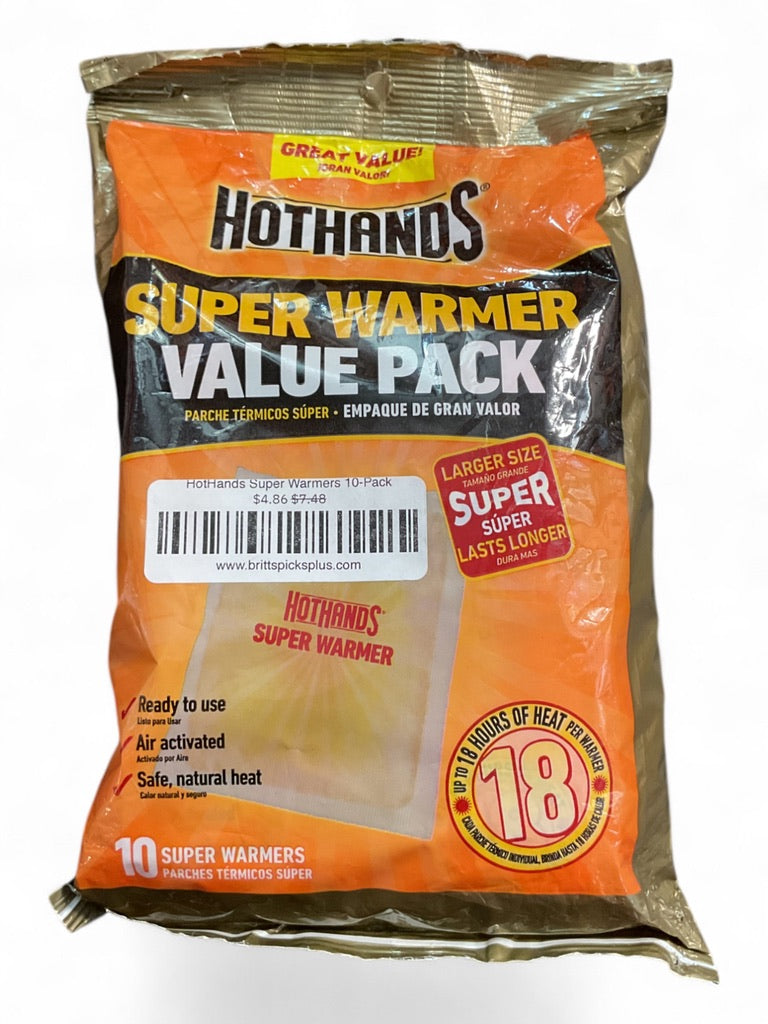 HotHands Super Warmers 10-Pack