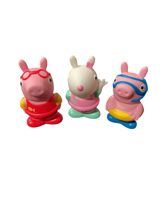 Peppa Pig 4 Inch Bath Toys Set