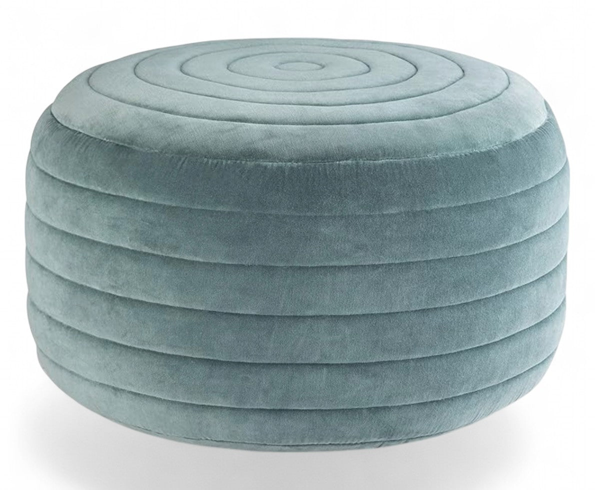 Simplihome Velvet Pouf (Turquoise)