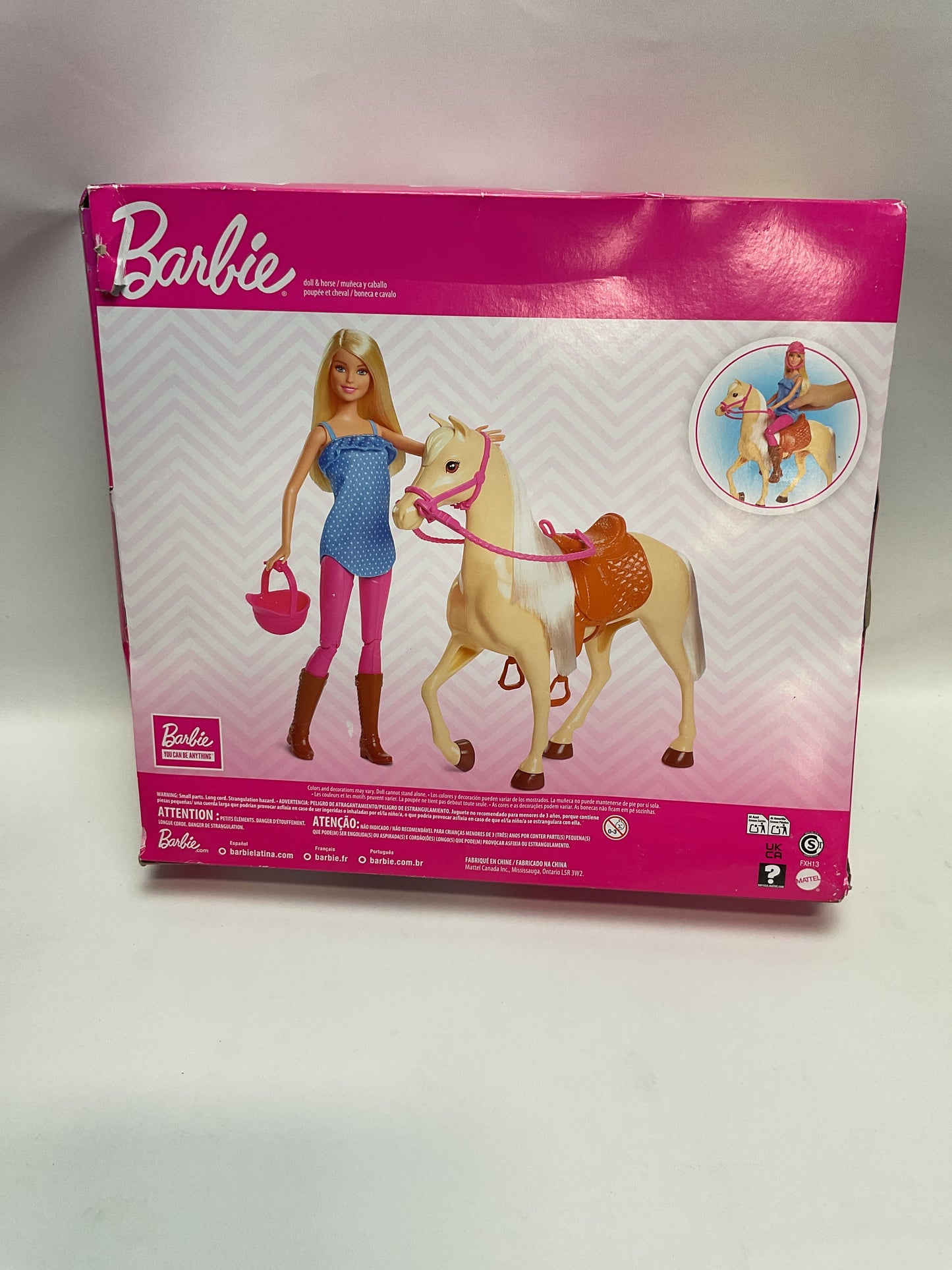 Barbie Doll and Toy Horse