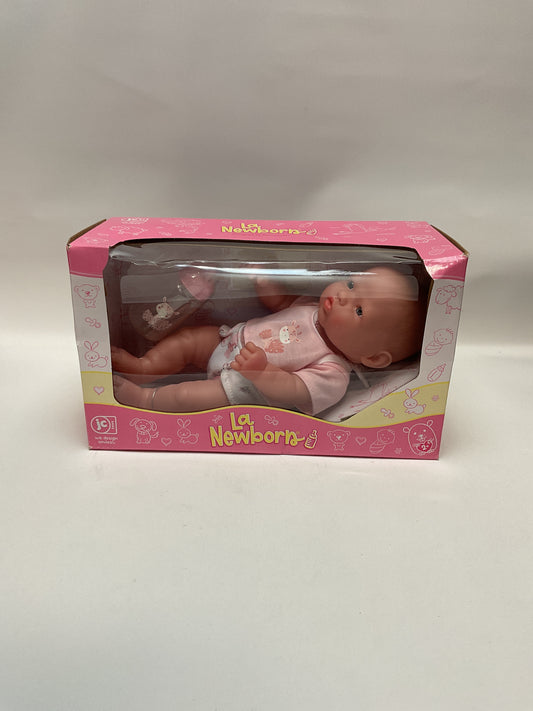JC Toys 17" Sleeping Baby Doll Pink Gift Set