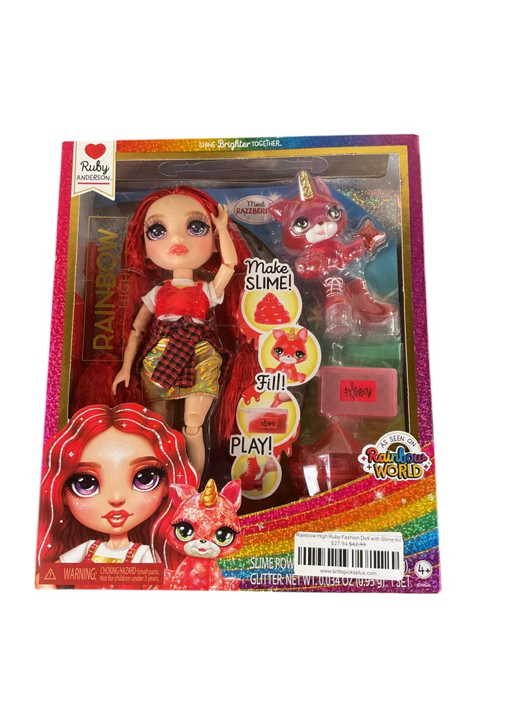 Rainbow High Ruby Fashion Doll with Slime Kit