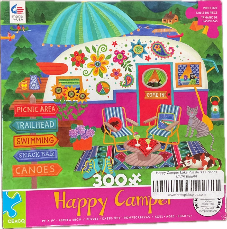 Happy Camper Lake Puzzle 300 Pieces