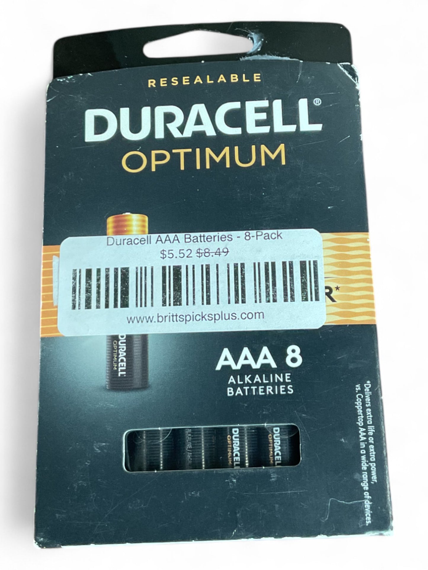 Duracell AAA Batteries - 8-Pack