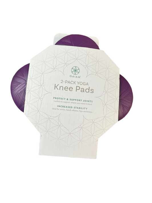 Gaiam Yoga Knee Pads Set of 2 Purple