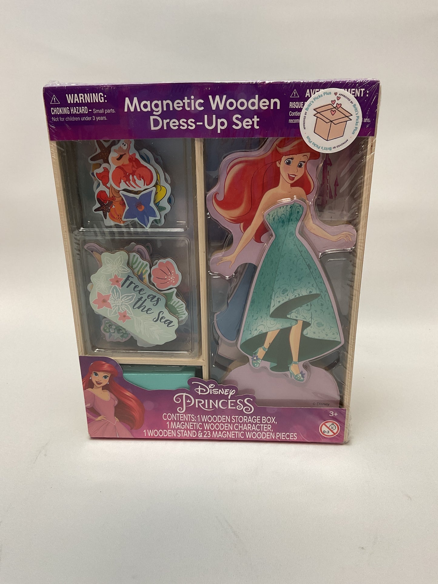 Disney Ariel Dress-Up Magnetic Doll Set