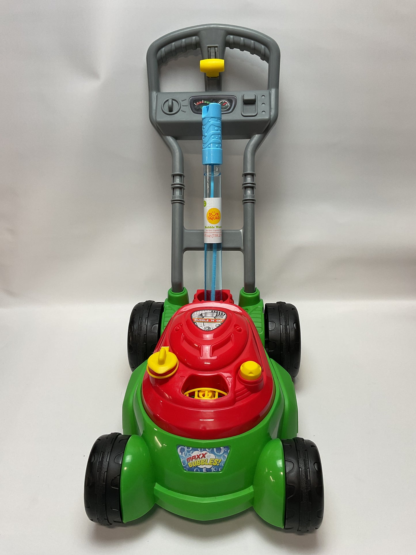 Maxx Bubbles Deluxe Bubble Lawn Mower Toy – Includes 4oz Bubble Solution | Outdoor Bubble Machine for Kids | Easy to Use, No Batteries Required | Amazon Exclusive, Red – Sunny Days Entertainmen
