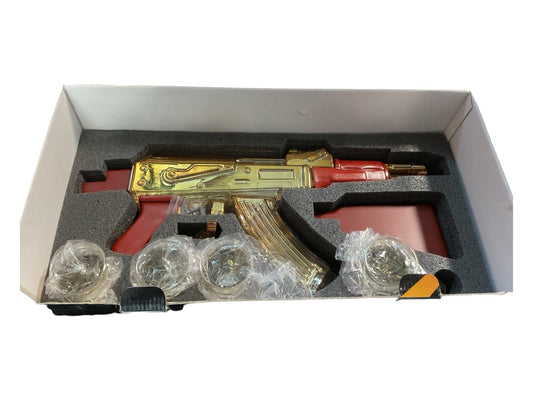 Luxury Gold AK47 Whiskey Decanter Set