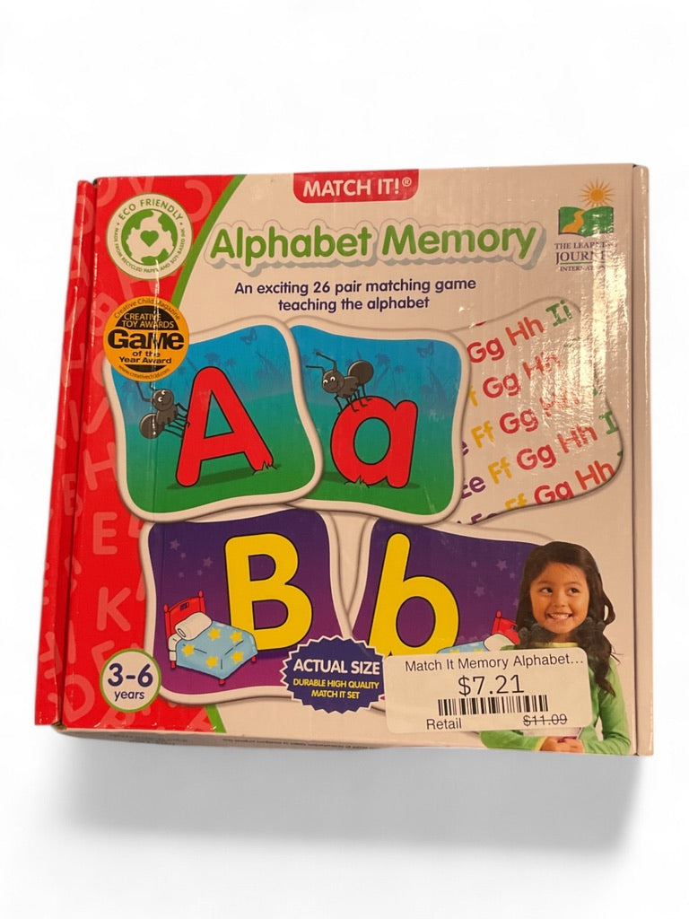 Match It Memory Alphabet Game