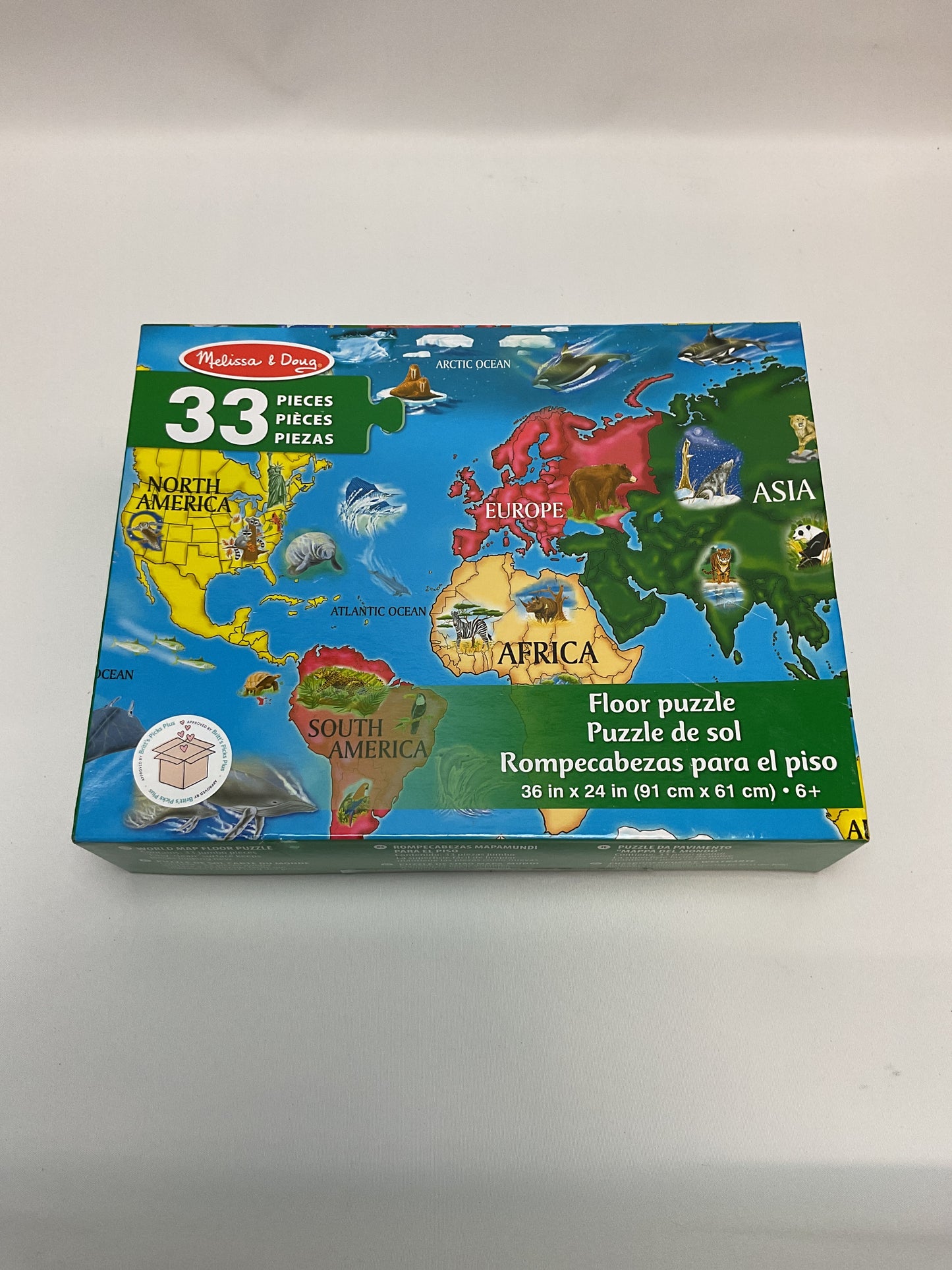 World Map Jumbo Floor Puzzle Melissa & Doug