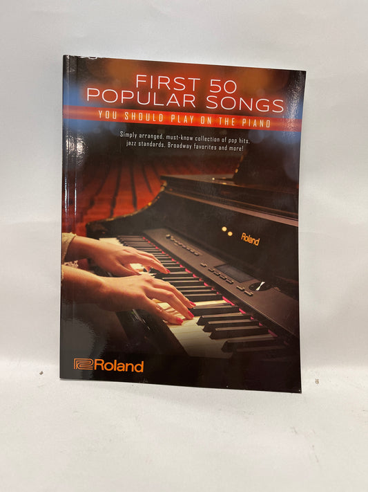 Piano Book- First 50 Popular songs