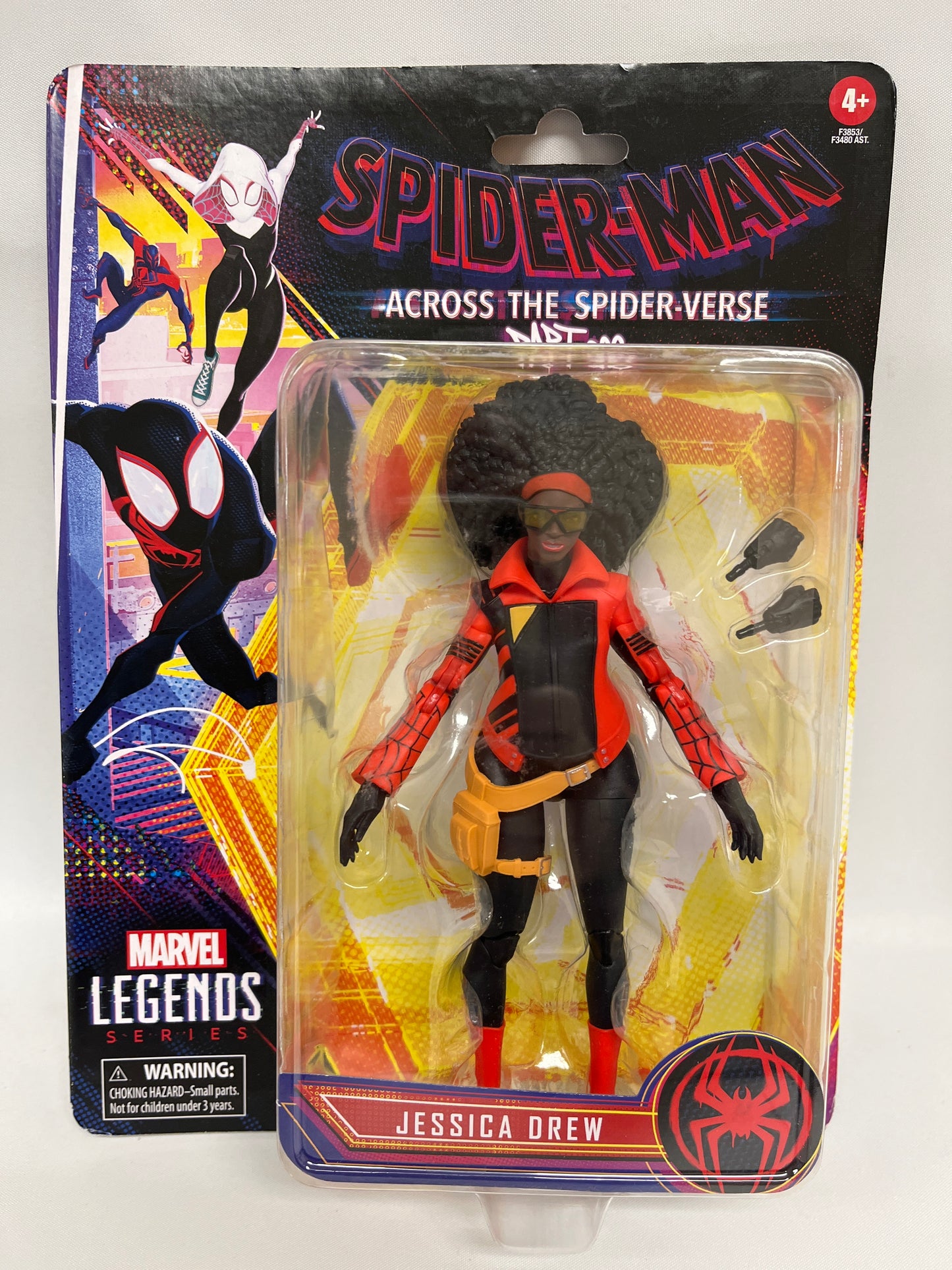 Marvel Legends Series Spider-Man Across The Spider-Verse Jessica Drew 6-inch Action Figure Toy, 2 Accessories