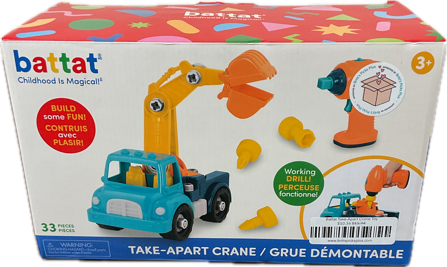 Battat Take-Apart Crane Toy